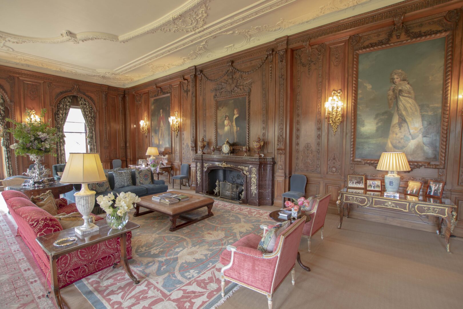 The Walnut Drawing Room at Knowsley Hall